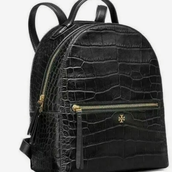 Tory Burch Handbags - Tory Burch Croc Mini Backpack